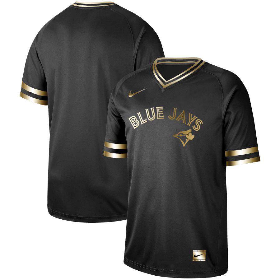 Men Toronto Blue Jays Blank Nike Black Gold MLB Jerseys->toronto blue jays->MLB Jersey